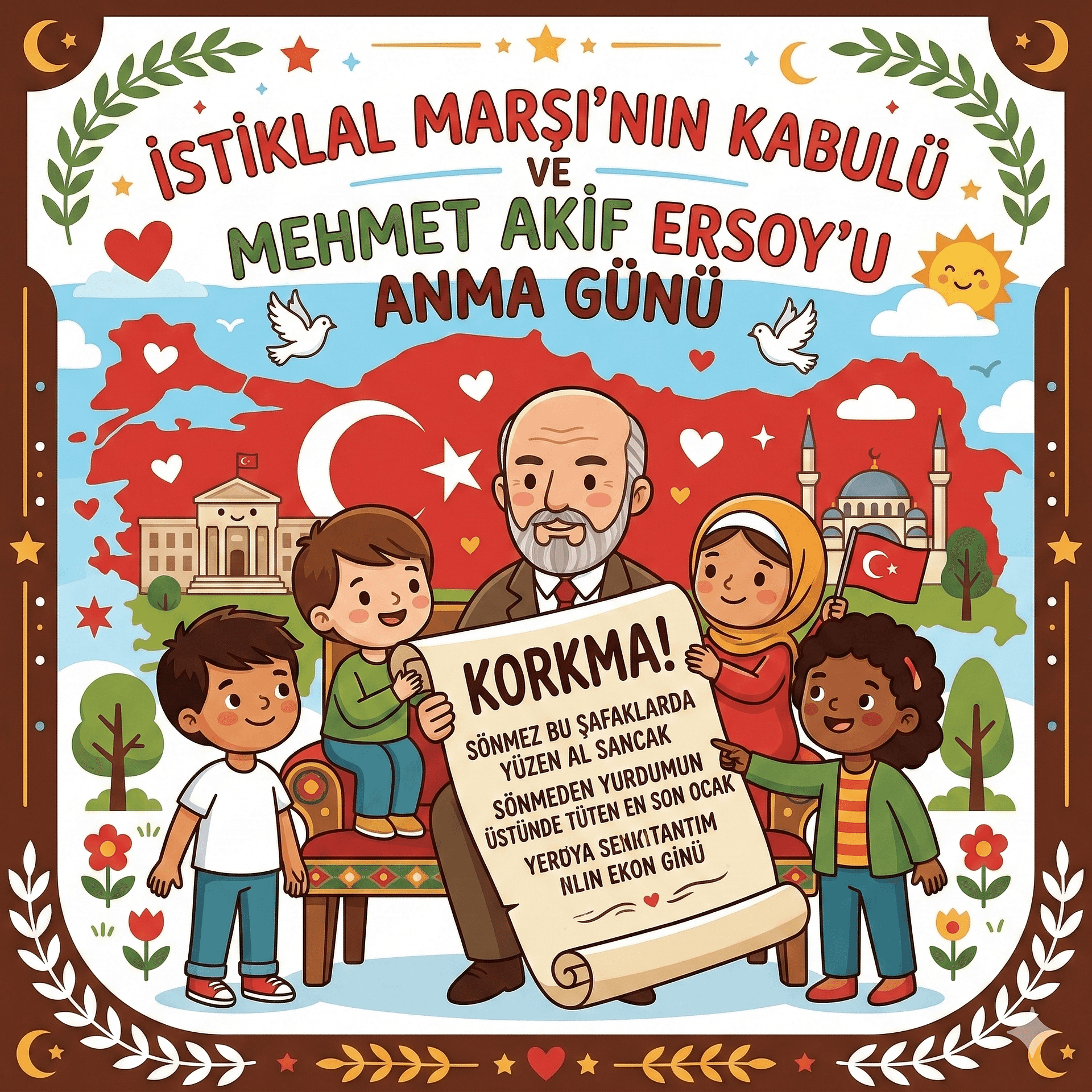 12 Mart İstiklal Marşının Kabulü Ve Mehmet Akif Ersoy’u Anma Günü – 3D ETKİNLİK