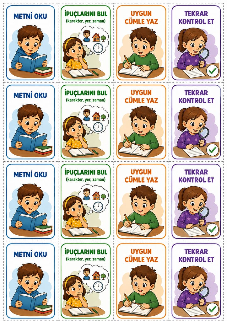 Renkli Defter Notu Görseli