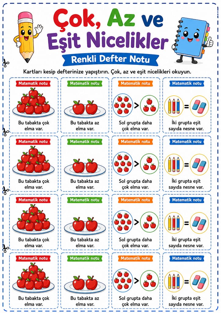 Renkli Defter Notu Görseli