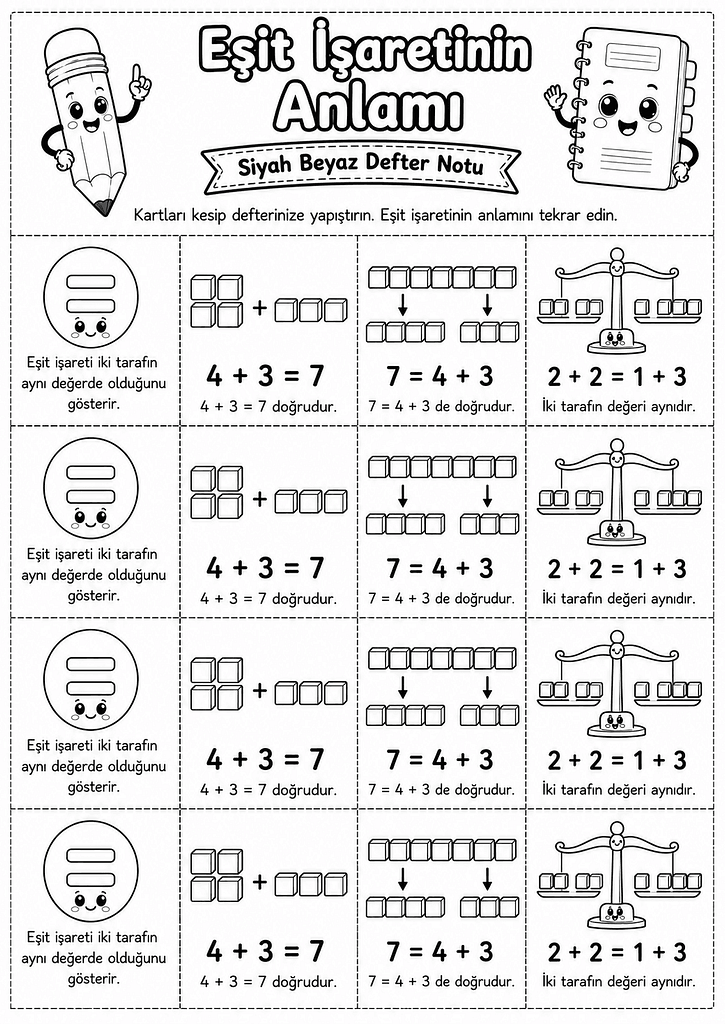 Siyah-Beyaz Defter Notu Görseli