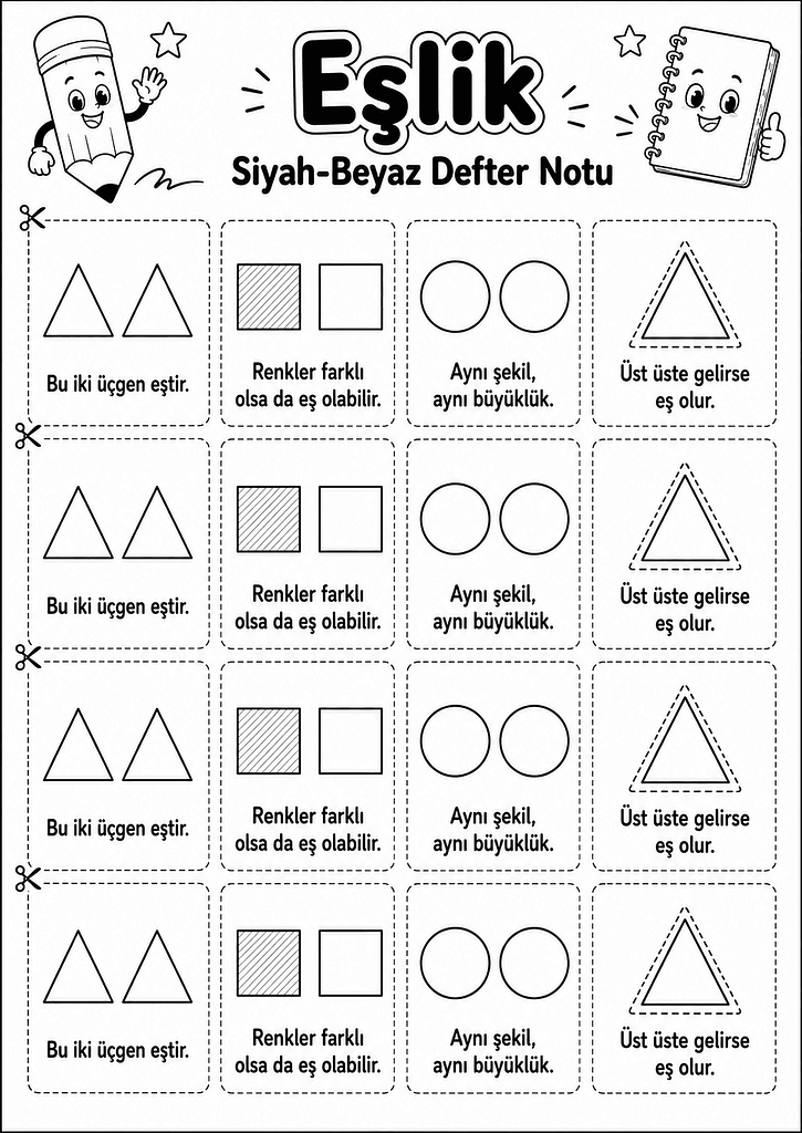 Siyah-Beyaz Defter Notu Görseli