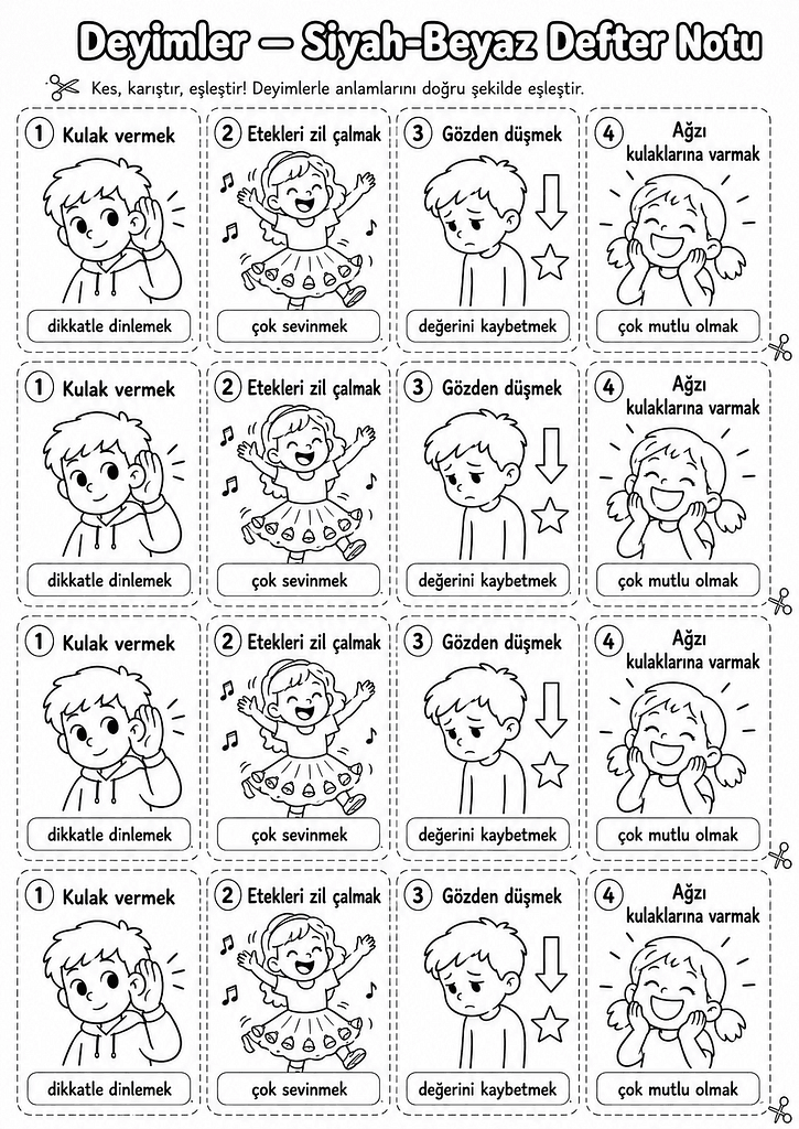Siyah-Beyaz Defter Notu Görseli