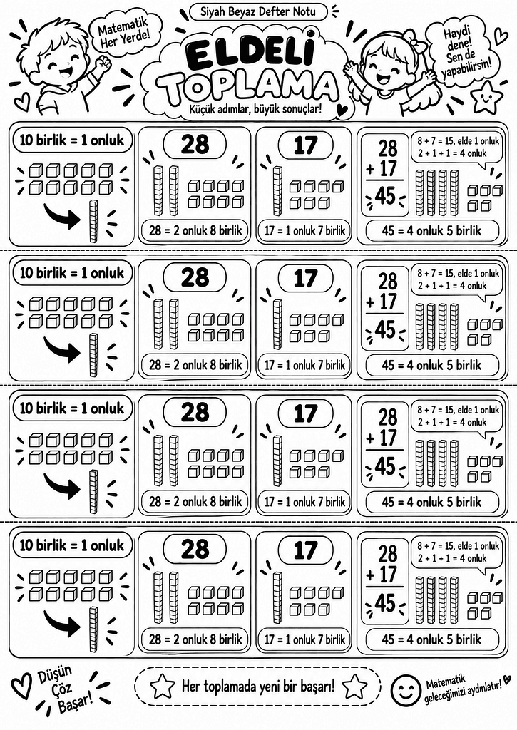 Siyah-Beyaz Defter Notu Görseli