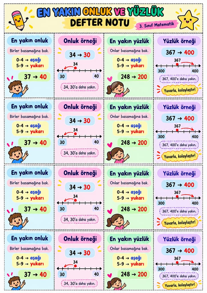 Renkli Defter Notu Görseli