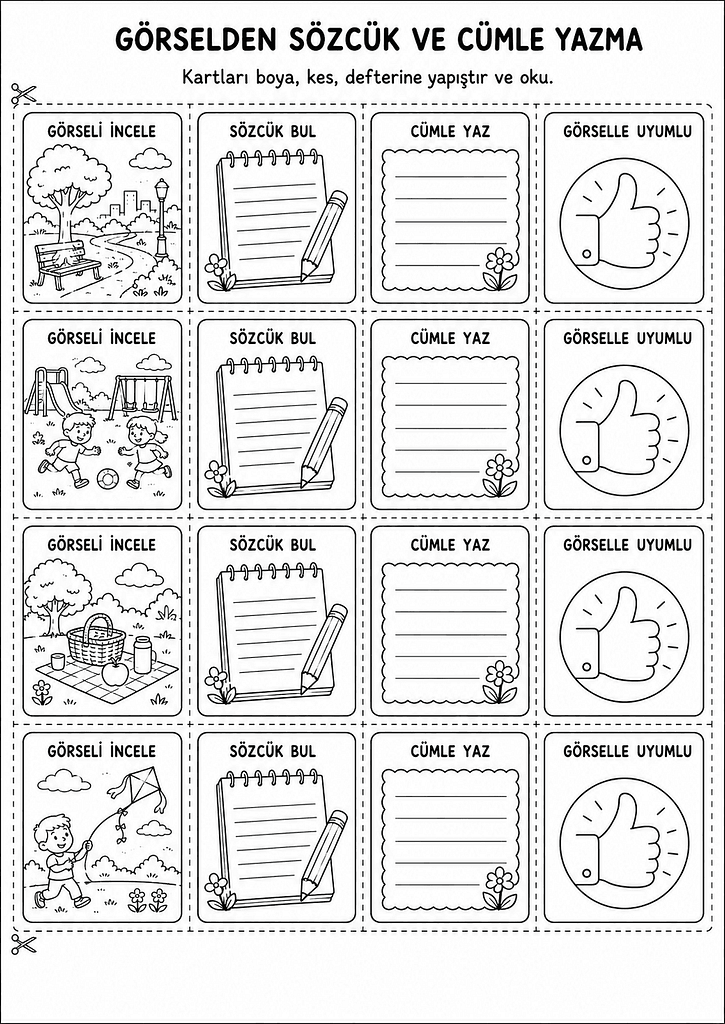 Siyah-Beyaz Defter Notu Görseli