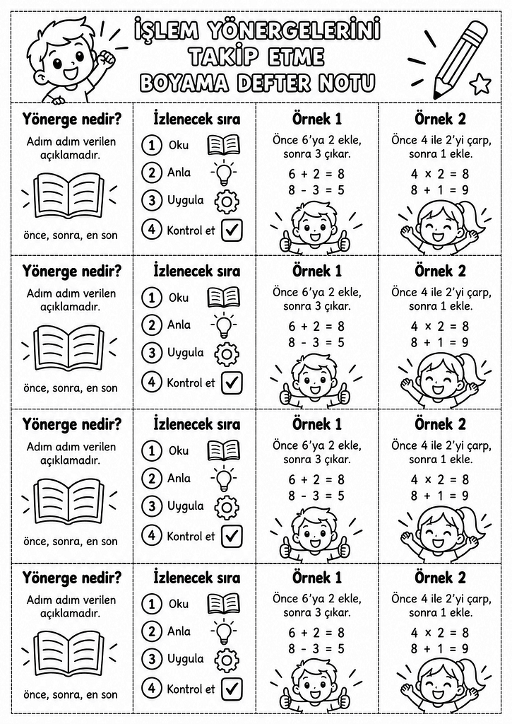 Siyah-Beyaz Defter Notu Görseli