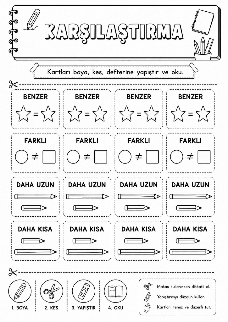 Siyah-Beyaz Defter Notu Görseli