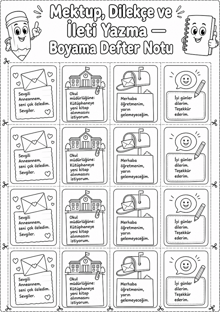 Siyah-Beyaz Defter Notu Görseli