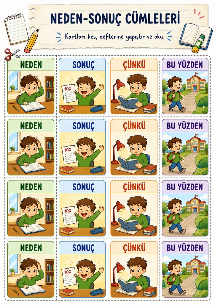 Renkli Defter Notu Görseli