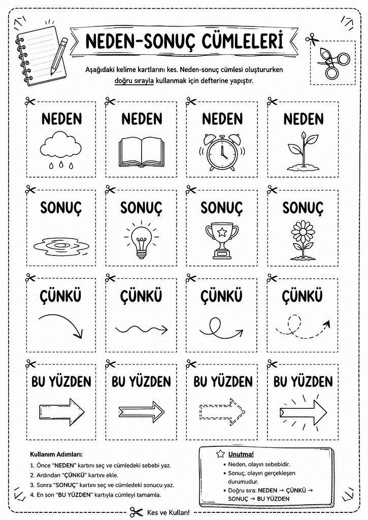 Siyah-Beyaz Defter Notu Görseli