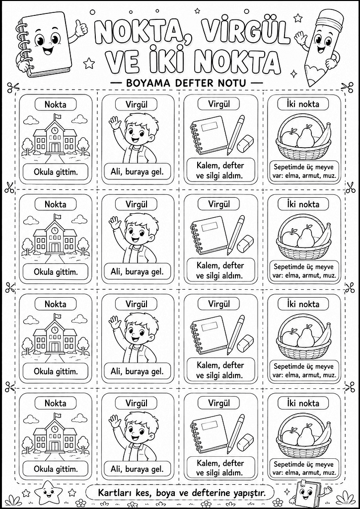 Siyah-Beyaz Defter Notu Görseli