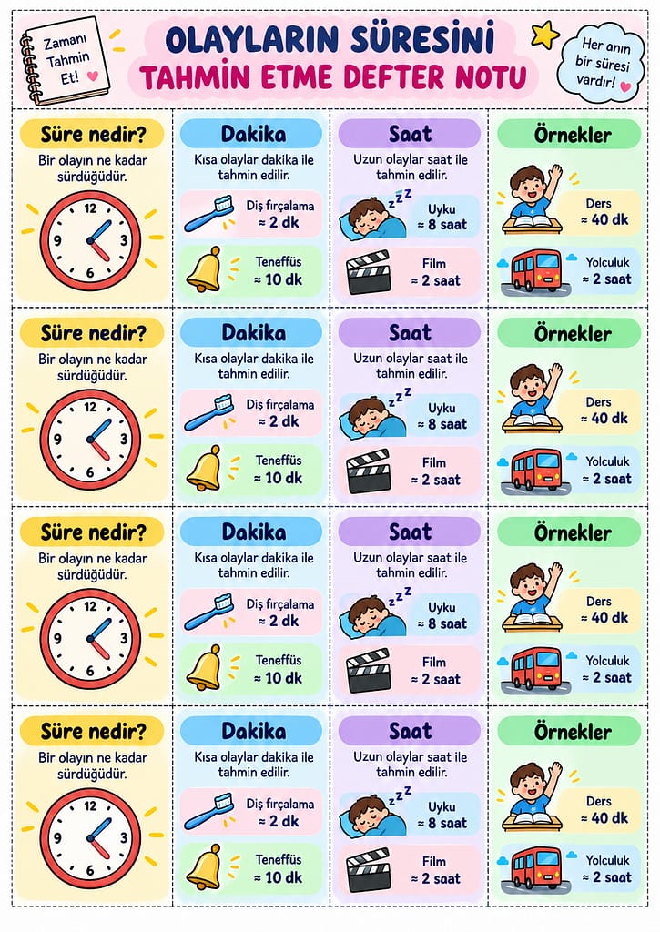 Renkli Defter Notu Görseli