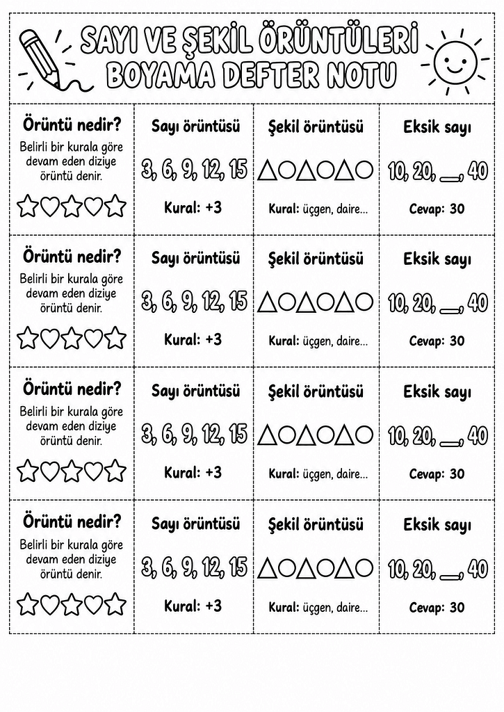 Siyah-Beyaz Defter Notu Görseli