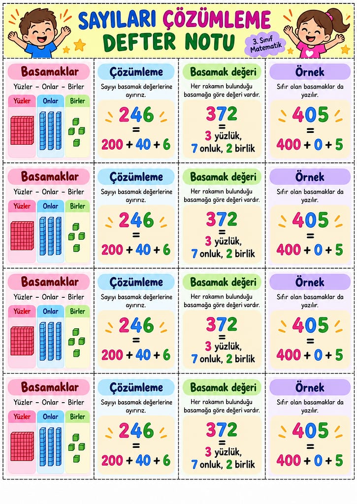 Renkli Defter Notu Görseli