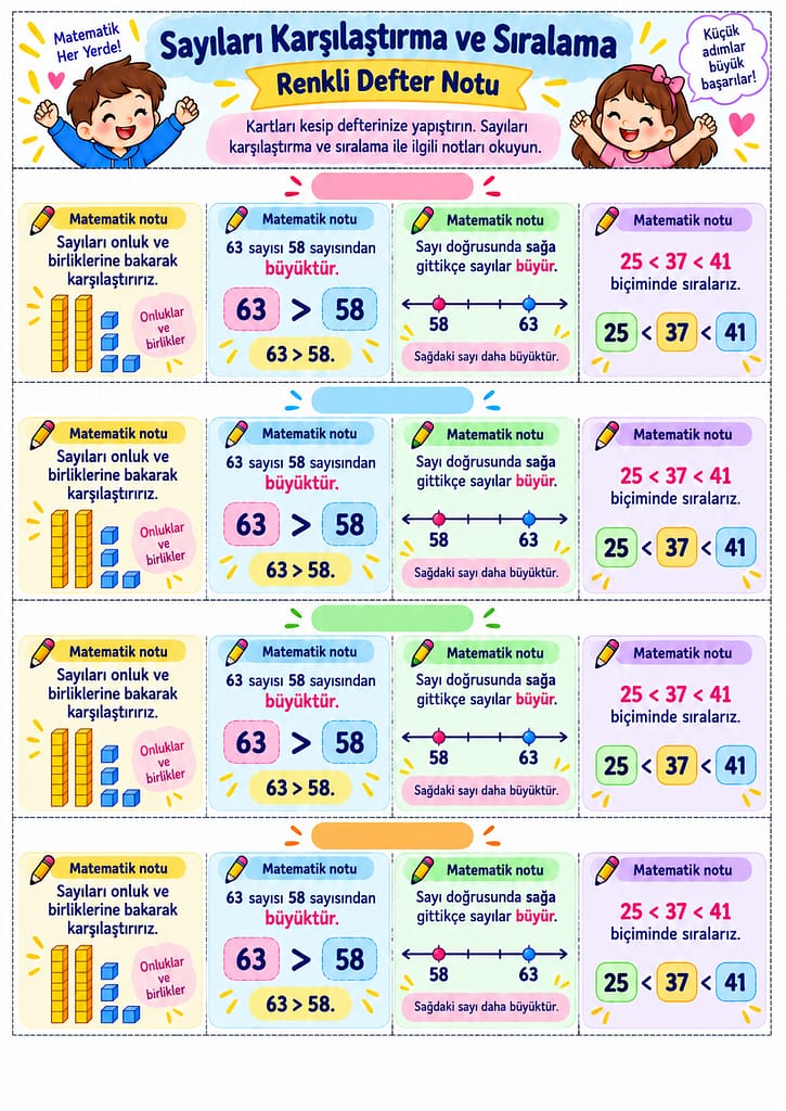 Renkli Defter Notu Görseli