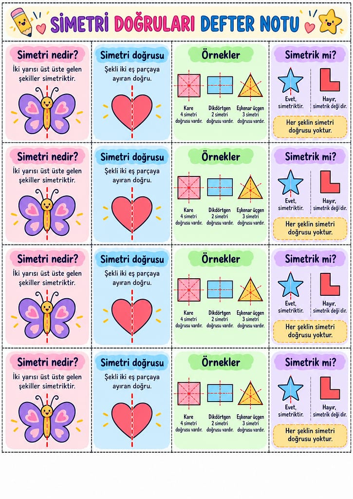 Renkli Defter Notu Görseli