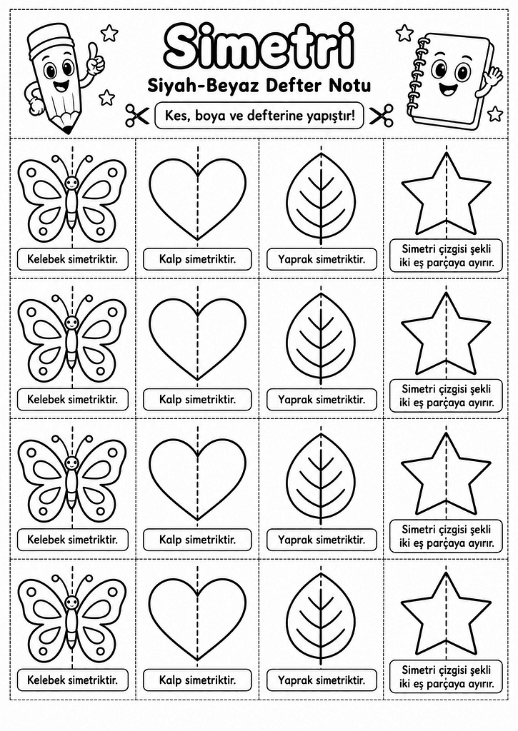 Siyah-Beyaz Defter Notu Görseli