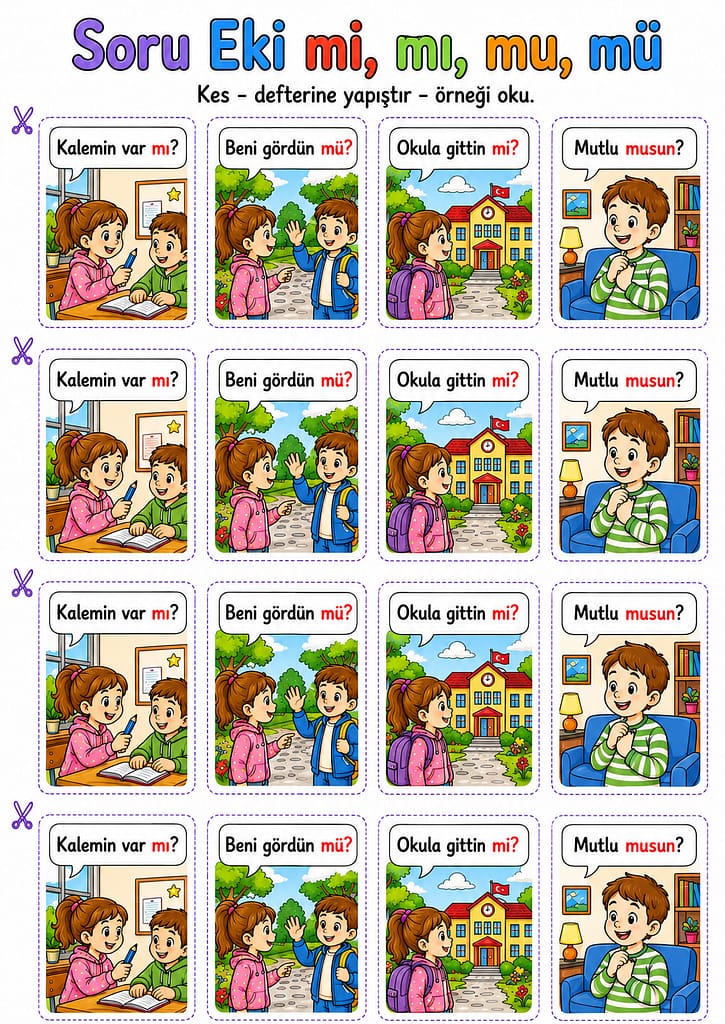 Renkli Defter Notu Görseli