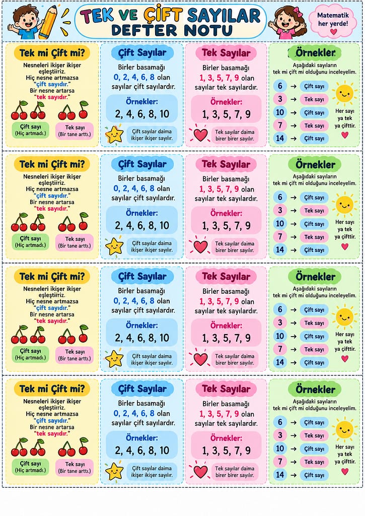 Renkli Defter Notu Görseli