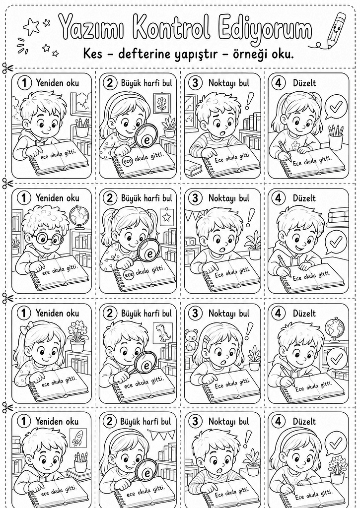 Siyah-Beyaz Defter Notu Görseli